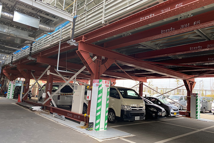 オーバーブリッジ架設解体工事
